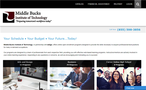 Screenshot and link to the Ed2go training website 